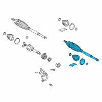 OEM 2019 Toyota C-HR Outer Joint Diagram - 43470-F9030