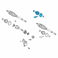 OEM 2019 Toyota C-HR Inner Boot Diagram - 04438-F4010