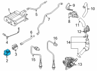 OEM Hyundai Santa Fe Sensor Assembly Diagram - 31480-E6800