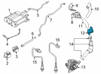 OEM 2022 Kia Sorento Pressure Sensor-ACTI Diagram - 289242M610