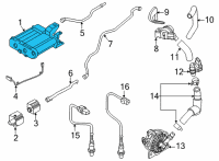 OEM Kia Sorento CANISTER Assembly Diagram - 31420P4500