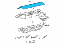 OEM 2021 Ram 2500 Gasket-Exhaust Manifold Diagram - 4893869AA