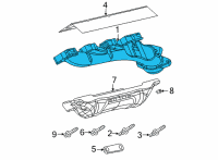 OEM 2021 Jeep Wrangler Exhaust Manifold Diagram - 53011508AC