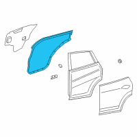 OEM 2019 Nissan Rogue WEATHERSTRIP-Rear RH Diagram - 82830-5HA0C