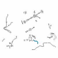 OEM 2005 Nissan Altima Hose Assy-Suction, Power Steering Diagram - 49717-8J000