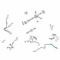 OEM 2003 Nissan Altima Hose-Return, Power Steering Diagram - 49725-8J100