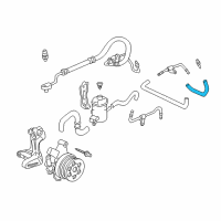 OEM 2000 Honda Civic Hose, Return Diagram - 53732-S04-G50