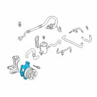 OEM 1998 Honda CR-V Pump Sub-Assembly, Power Steering Diagram - 56110-P3F-013