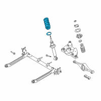 OEM 2000 Nissan Maxima Spring-Rear Suspension Diagram - 55020-3Y004