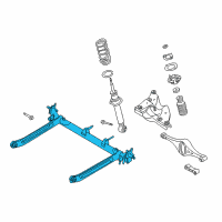 OEM 2001 Infiniti I30 Beam Complete-Rear Suspension Diagram - 55501-6Y300