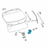 OEM 2020 Lexus NX300h Back Door Lock Assembly Diagram - 69350-78020