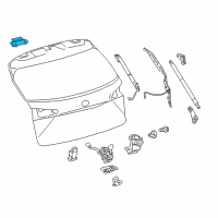 OEM 2017 Lexus NX300h Hinge Assy, Back Door Diagram - 68810-48011