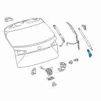 OEM 2019 Lexus NX300 Bracket, Back Door DAMPER Stay Diagram - 68947-78020