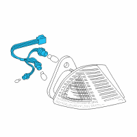 OEM Toyota Avalon Socket & Wire Diagram - 81555-AC050