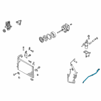 OEM 2002 Nissan Quest Hose Assembly-CONDENSOR To EVAPORATOR Diagram - 92440-7B000