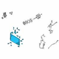 OEM 2002 Nissan Quest Condenser Assy Diagram - 92110-7B000