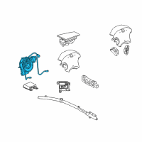 OEM 2006 Chrysler Sebring Clock Spring Diagram - 4649194AC