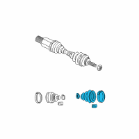 OEM 2000 Dodge Neon Boot-Half Shaft Diagram - 5014914AA