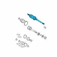 OEM 2004 Toyota Solara CV Joints Diagram - 43460-09A60