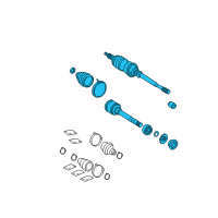 OEM Toyota Solara Axle Assembly Diagram - 43420-06450