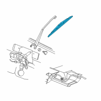 OEM 2006 Mercury Monterey Rear Blade Diagram - XF2Z-17528-AD