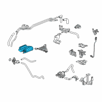 OEM Honda Canister Assembly Diagram - 17300-TLA-A02