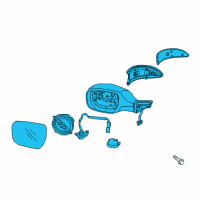 OEM 2017 Kia K900 Outside Rear View Mirror Assembly, Right Diagram - 876203T750