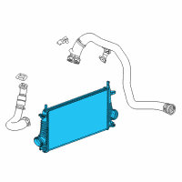 OEM 2016 Chevrolet Malibu Intercooler Diagram - 23336319