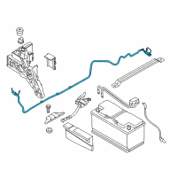 OEM BMW 440i xDrive Gran Coupe Battery Cable Diagram - 61-12-9-348-763