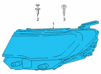 OEM Jeep Compass HEADLAMP Diagram - 68441580AE