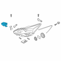 OEM 2020 Kia Stinger ECU Assembly-Head Lamp Diagram - 92170J5000