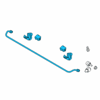OEM Hyundai Veloster Bar Assembly-Rear Stabilizer Diagram - 55510-G2100