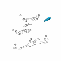 OEM 2011 Chevrolet Colorado Shield Asm-Catalytic Converter Heat Diagram - 20873448