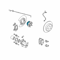 OEM 2016 Dodge Charger Brake Hub And Bearing Diagram - 4779572AB