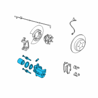 OEM 2016 Dodge Challenger CALIPER-Disc Brake Diagram - 5175107AB