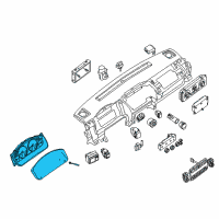 OEM 2012 Nissan Frontier Instrument Speedometer Cluster Diagram - 24810-9BD7C