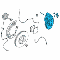 OEM 2018 BMW X3 Brake Caliper Blue Left Diagram - 34-11-6-891-283