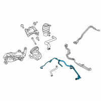 OEM 2010 Jeep Compass Hose-Power Steering Pressure Diagram - 5105087AN