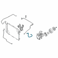 OEM 2008 Kia Sorento Air Conditioner Refrigerant Discharge Hose Diagram - 977623E930