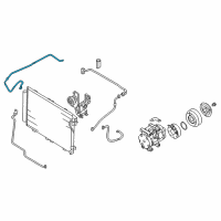 OEM 2009 Kia Sorento Liquid Tube Diagram - 977683E940