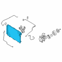 OEM Kia Sorento Condenser Assembly Diagram - 976063E601