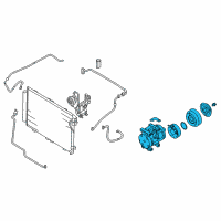 OEM Kia Sorento Reman Compressor Assembly Diagram - 977013E200RU
