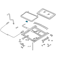 OEM Infiniti Knob-Finisher, Sunroof Diagram - 91275-65F10