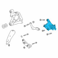 OEM 2019 Infiniti QX50 Rear Suspension Rear Right Lower Link Complete Diagram - 551B0-5NA0B