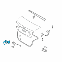 OEM Hyundai Trunk Lid Lock Assembly Diagram - 81250-2HA00