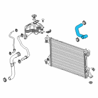 OEM 2016 Cadillac ELR Upper Hose Diagram - 20896087