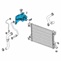 OEM Cadillac ELR Reservoir, Coolant Recovery Diagram - 22886816