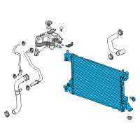 OEM 2015 Chevrolet Volt Radiator Assembly Diagram - 22839735