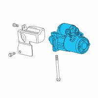 OEM 2014 Chevrolet Silverado 1500 Starter Diagram - 12645040