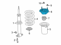 OEM 2021 GMC Yukon Mount Diagram - 84458268